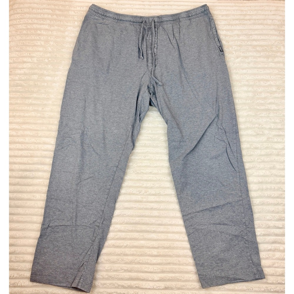 Eddie Bauer Mens T3XL Gray Heathered Lounge Sleep Pants Drawstring Tall 3XL